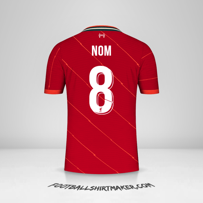 Maillot Liverpool FC Cup 2021/2022 -  nom - 8