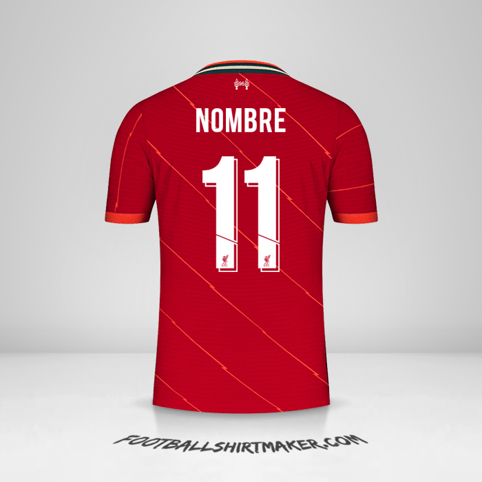 Jersey Liverpool FC Cup 2021/2022 -  nombre - 11