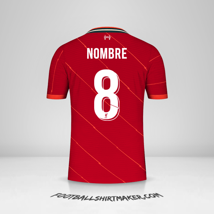 Jersey Liverpool FC Cup 2021/2022 -  nombre - 8