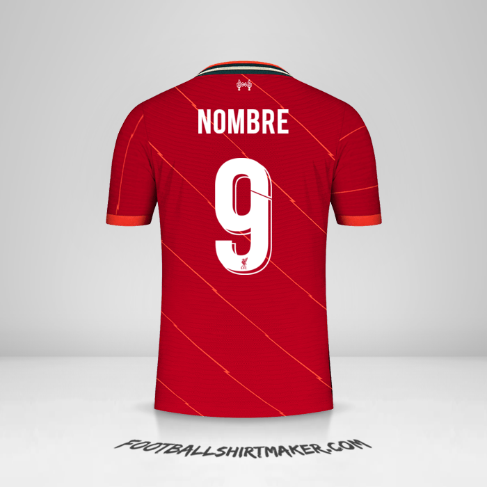 Camiseta Liverpool FC Cup 2021/2022 -  nombre - 9
