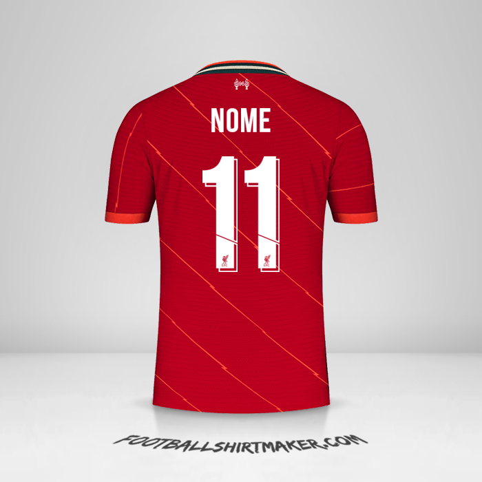 Maglia Liverpool FC Cup 2021/2022 -  nome - 11