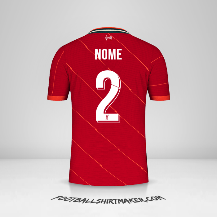 Maglia Liverpool FC Cup 2021/2022 -  nome - 2