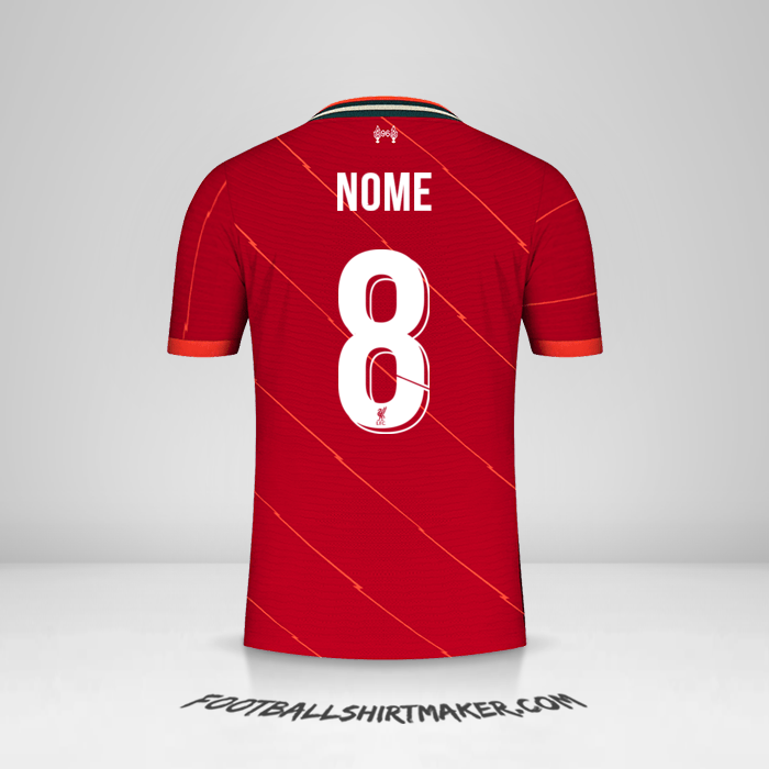 Maglia Liverpool FC Cup 2021/2022 -  nome - 8