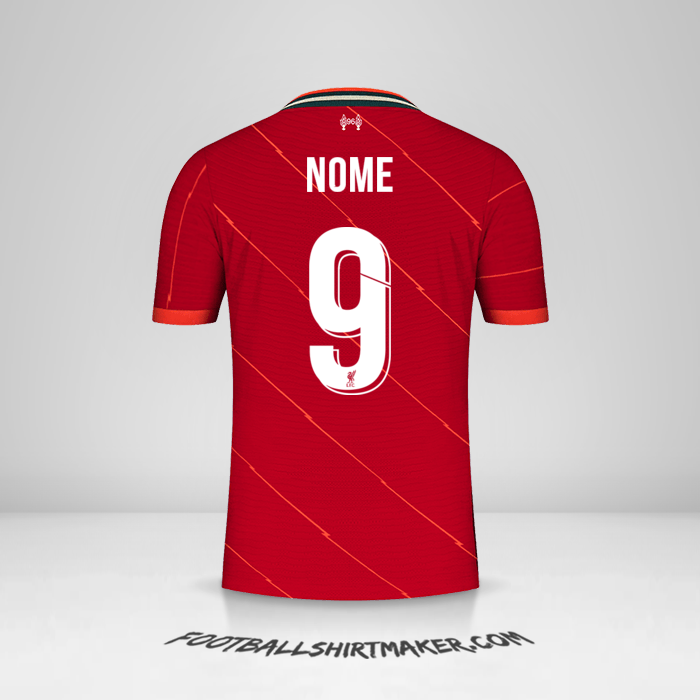 Maglia Liverpool FC Cup 2021/2022 -  nome - 9