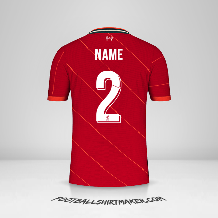 Trikot Liverpool FC Cup 2021/2022 -  name - 2