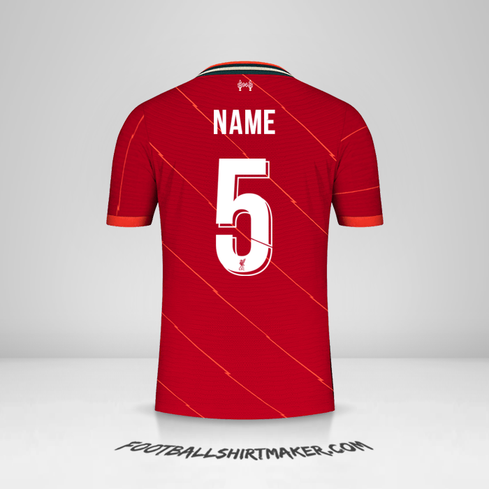 Trikot Liverpool FC Cup 2021/2022 -  name - 5