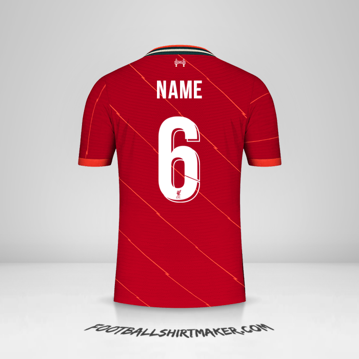 Trikot Liverpool FC Cup 2021/2022 -  name - 6