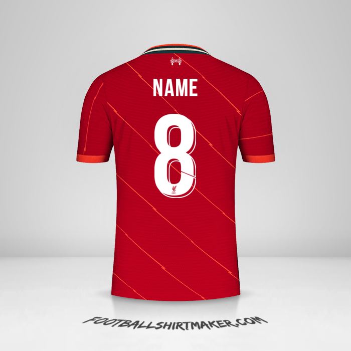 Jersey Liverpool FC Cup 2021/2022 -  name - 8