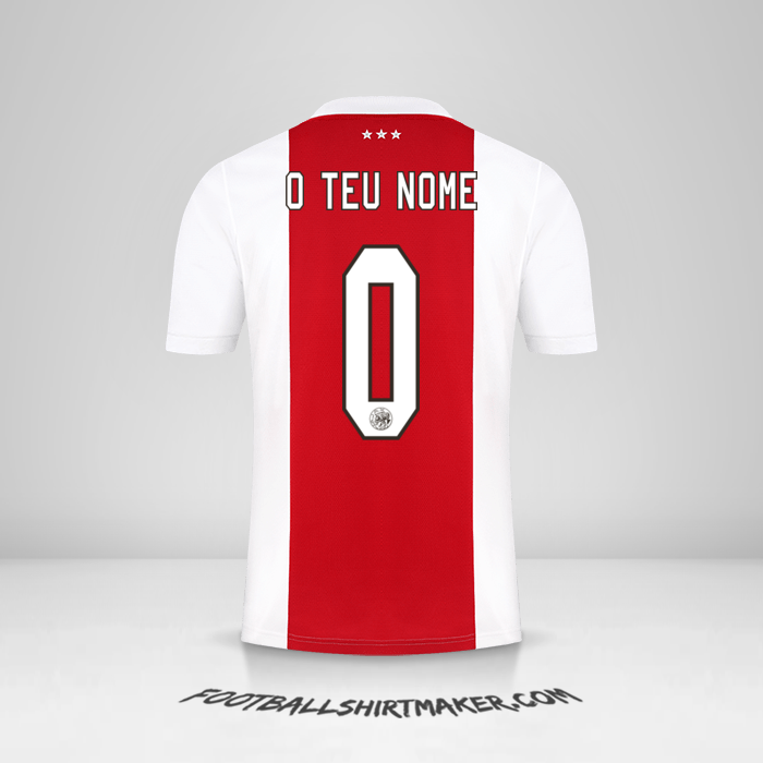Camisola AFC Ajax 2021/2022 -  o teu nome - 0
