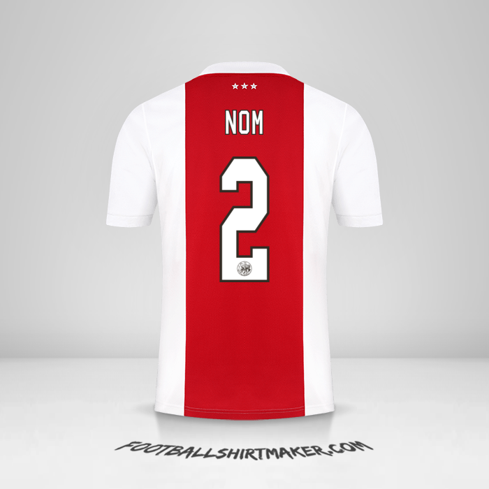 Maillot AFC Ajax 2021/2022 -  nom - 2