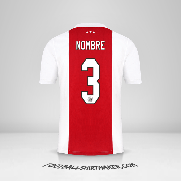 Jersey AFC Ajax 2021/2022 -  nombre - 3