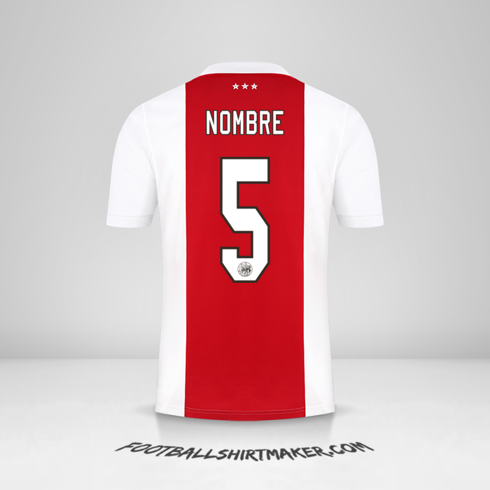 Jersey AFC Ajax 2021/2022 -  nombre - 5