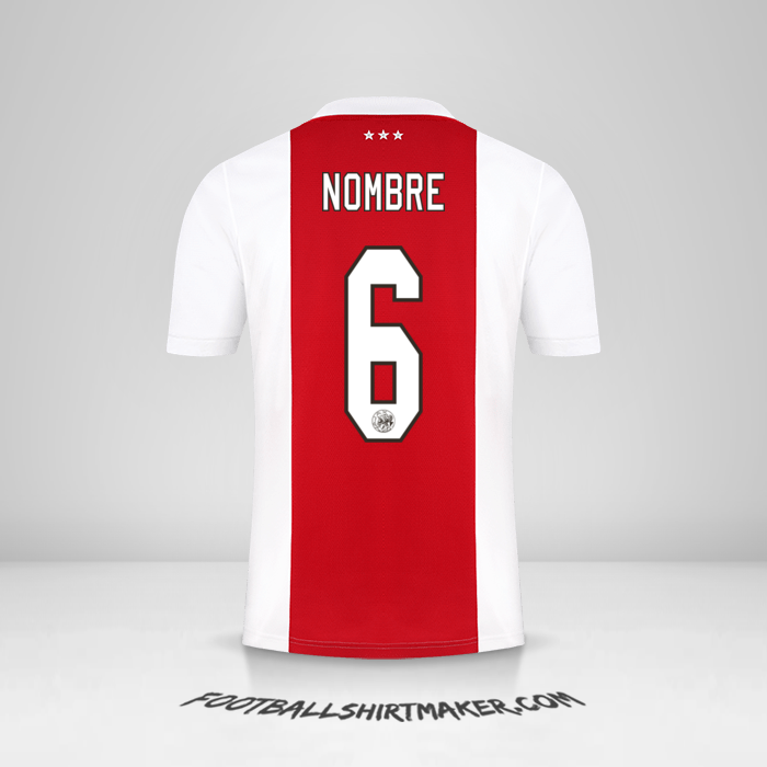 Jersey AFC Ajax 2021/2022 -  nombre - 6