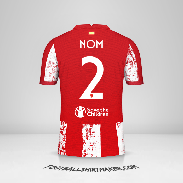 Maillot Atletico Madrid Cup 2021/2022 -  nom - 2