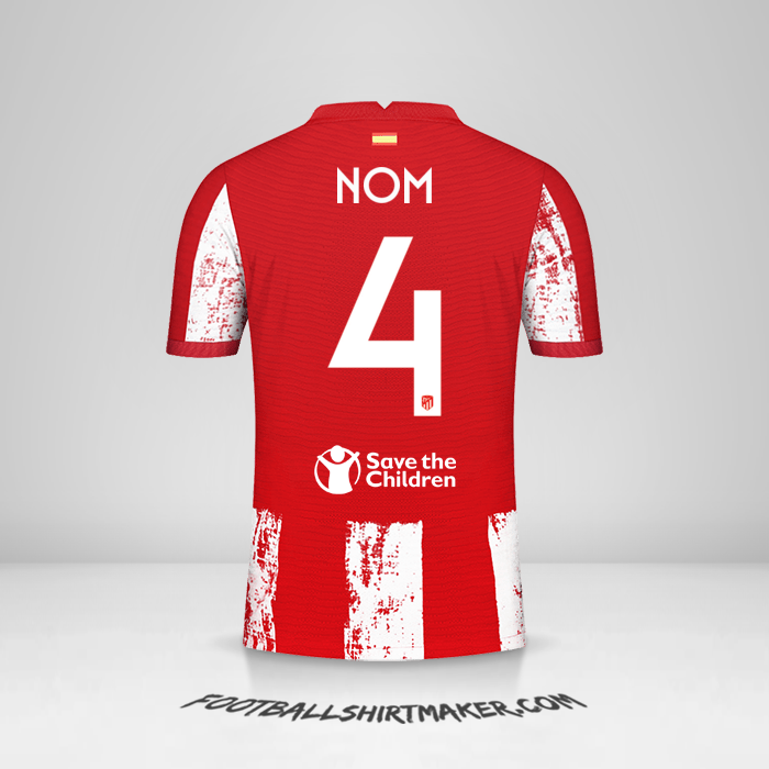Maillot Atletico Madrid Cup 2021/2022 -  nom - 4