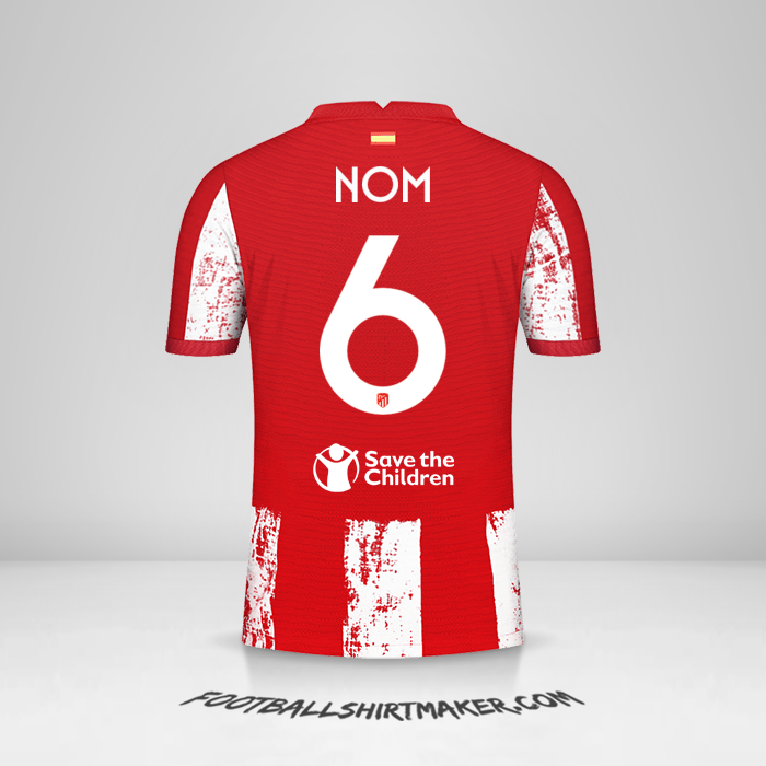 Maillot Atletico Madrid Cup 2021/2022 -  nom - 6