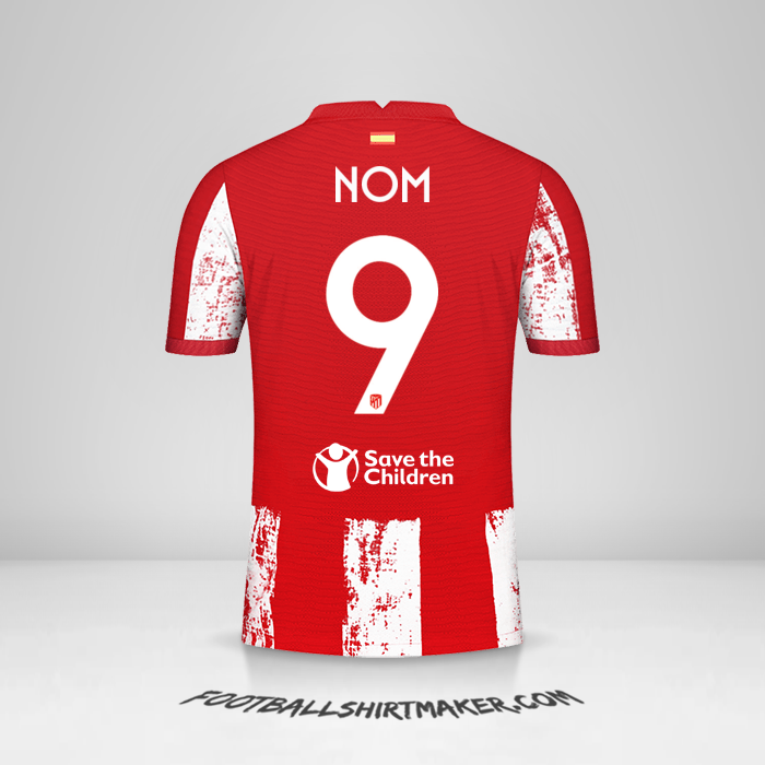 Maillot Atletico Madrid Cup 2021/2022 -  nom - 9