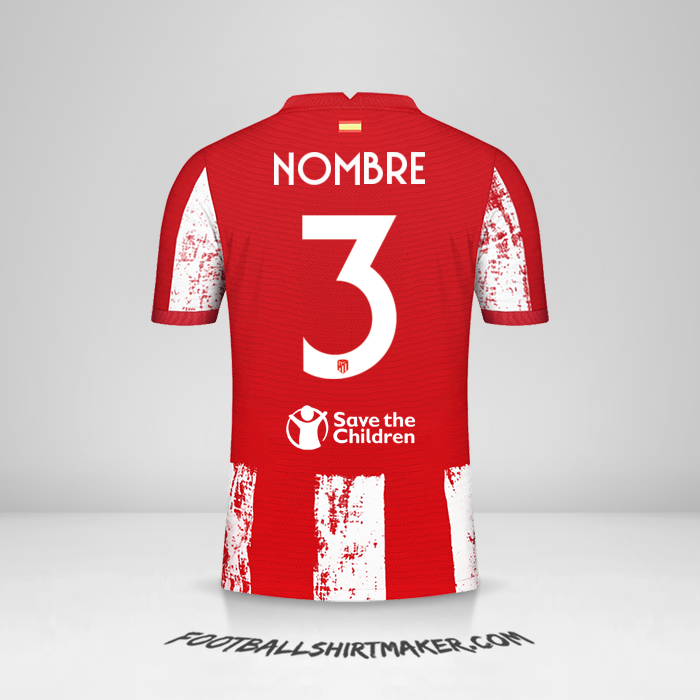 Camiseta Atletico Madrid Cup 2021/2022 -  nombre - 3