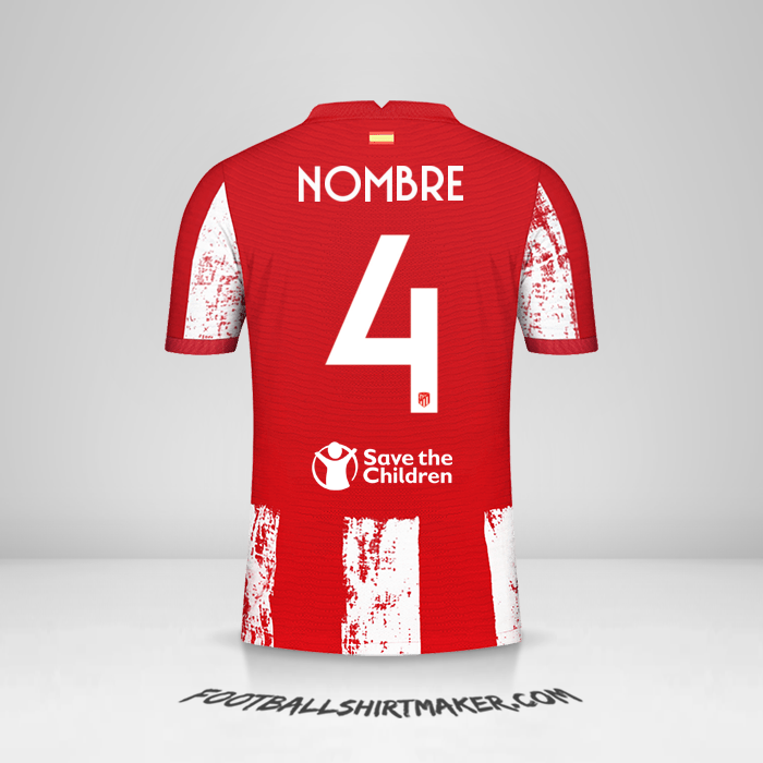 Jersey Atletico Madrid Cup 2021/2022 -  nombre - 4