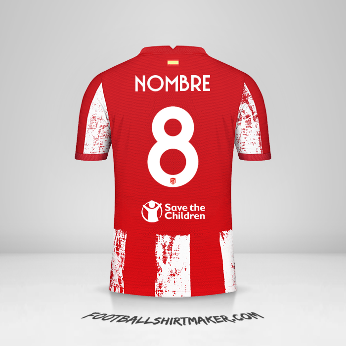 Camiseta Atletico Madrid Cup 2021/2022 -  nombre - 8