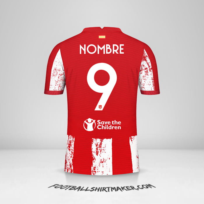 Camiseta Atletico Madrid Cup 2021/2022 -  nombre - 9