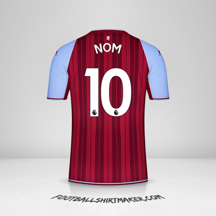Maillot Aston Villa FC 2021/2022 -  nom - 10