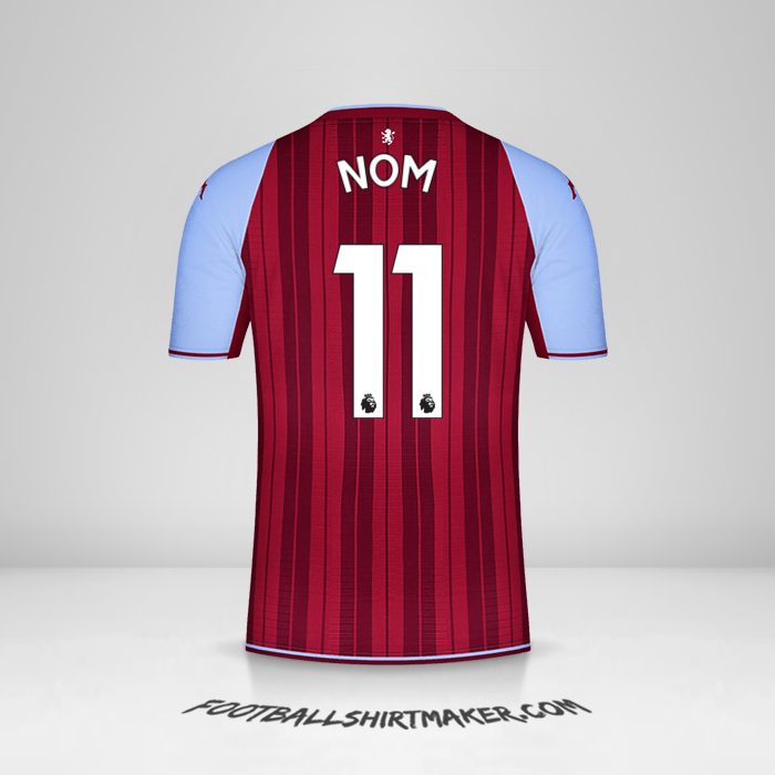 Maillot Aston Villa FC 2021/2022 -  nom - 11