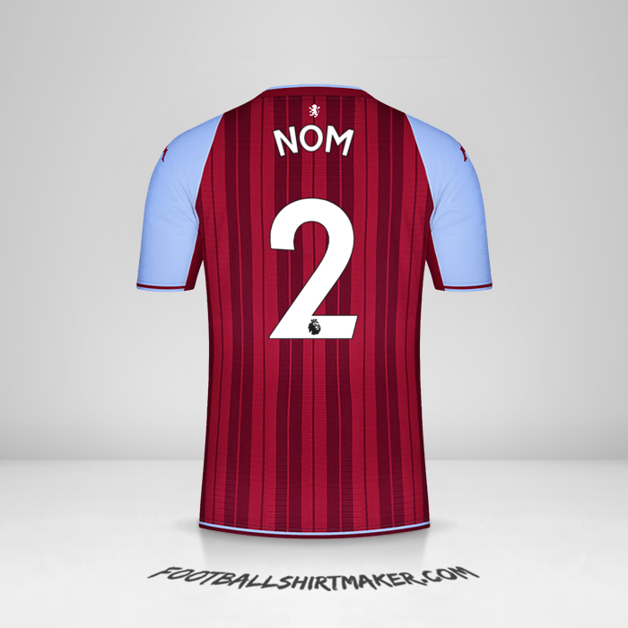 Maillot Aston Villa FC 2021/2022 -  nom - 2