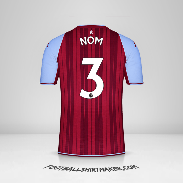 Maillot Aston Villa FC 2021/2022 -  nom - 3