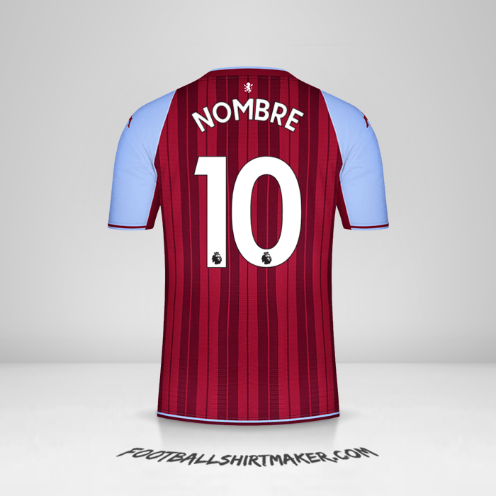 Jersey Aston Villa FC 2021/2022 -  nombre - 10