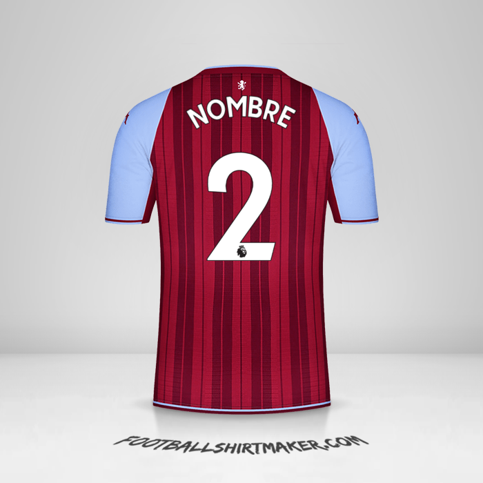 Jersey Aston Villa FC 2021/2022 -  nombre - 2