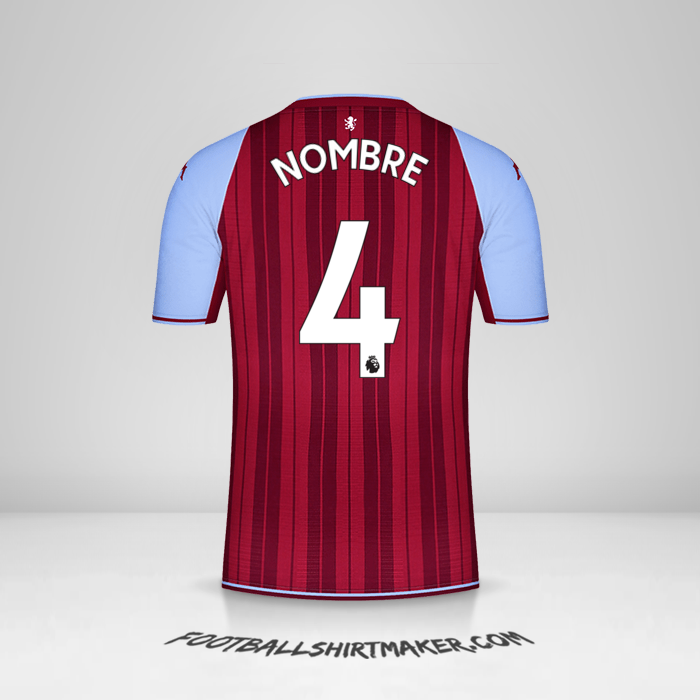 Jersey Aston Villa FC 2021/2022 -  nombre - 4