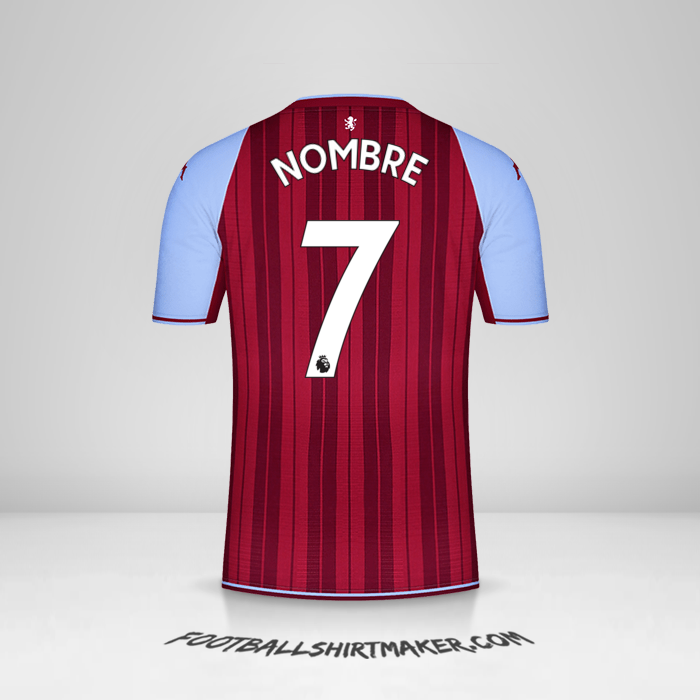 Camiseta Aston Villa FC 2021/2022 -  nombre - 7