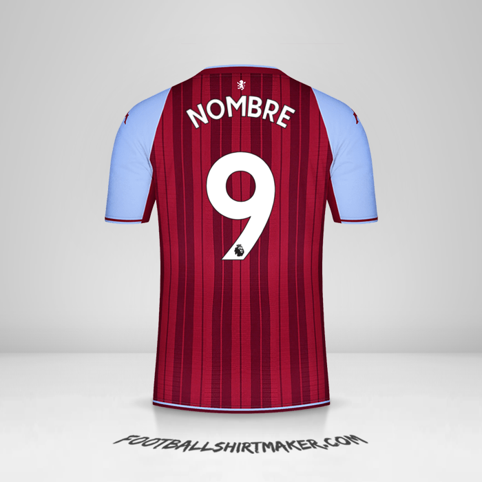 Jersey Aston Villa FC 2021/2022 -  nombre - 9