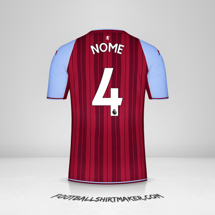 Camisa Aston Villa FC 2021/2022 -  nome - 4
