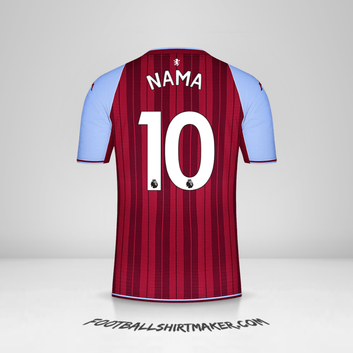 Jersey Aston Villa FC 2021/2022 -  nama - 10
