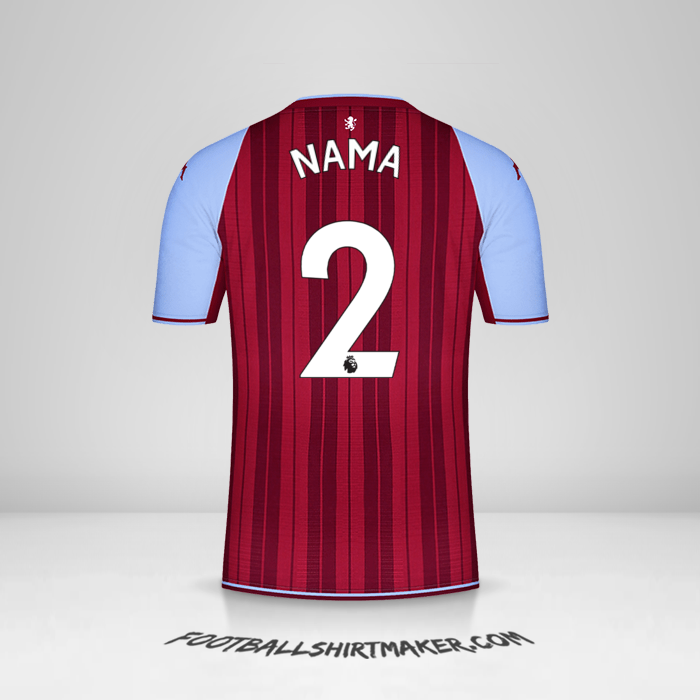 Jersey Aston Villa FC 2021/2022 -  nama - 2
