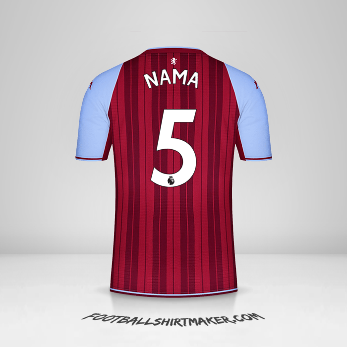 Jersey Aston Villa FC 2021/2022 -  nama - 5