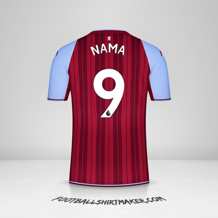 Jersey Aston Villa FC 2021/2022 -  nama - 9