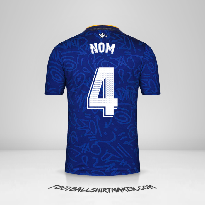 Maillot Real Madrid CF 2021/2022 Extérieur -  nom - 4