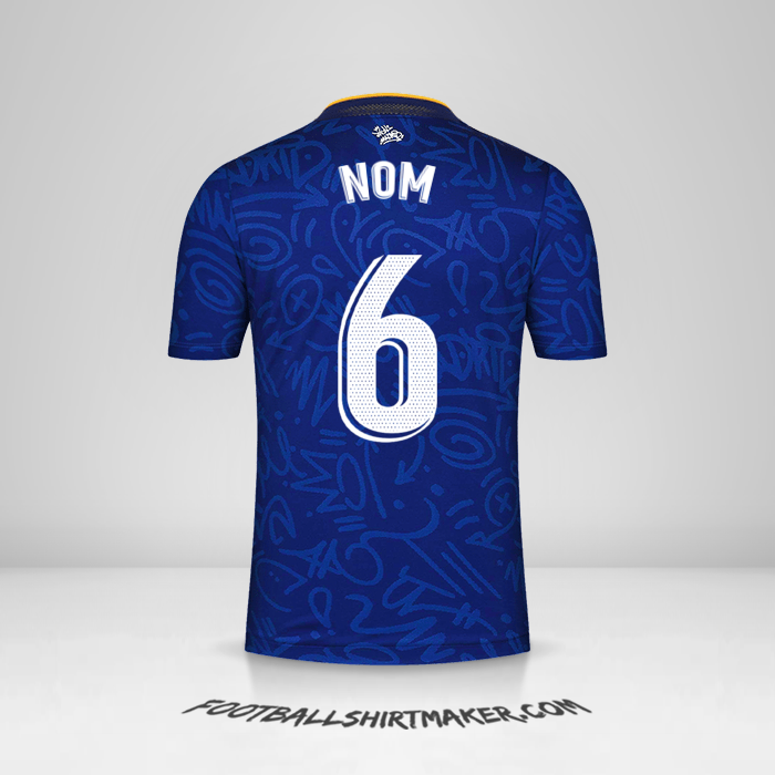 Maillot Real Madrid CF 2021/2022 Extérieur -  nom - 6