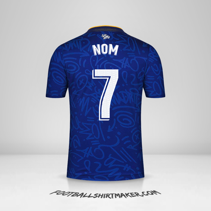 Maillot Real Madrid CF 2021/2022 Extérieur -  nom - 7