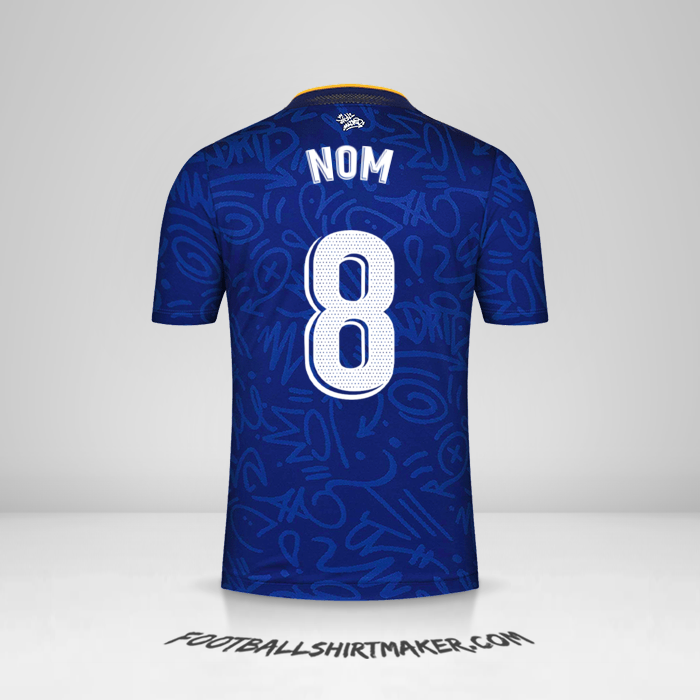 Maillot Real Madrid CF 2021/2022 Extérieur -  nom - 8