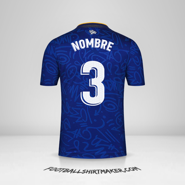 Jersey Real Madrid CF 2021/2022 Visita -  nombre - 3