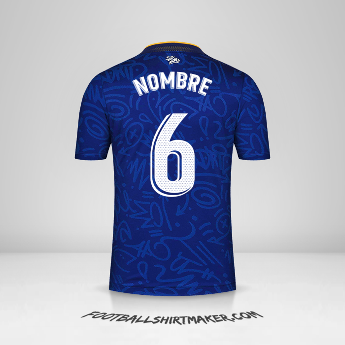 Jersey Real Madrid CF 2021/2022 Visita -  nombre - 6