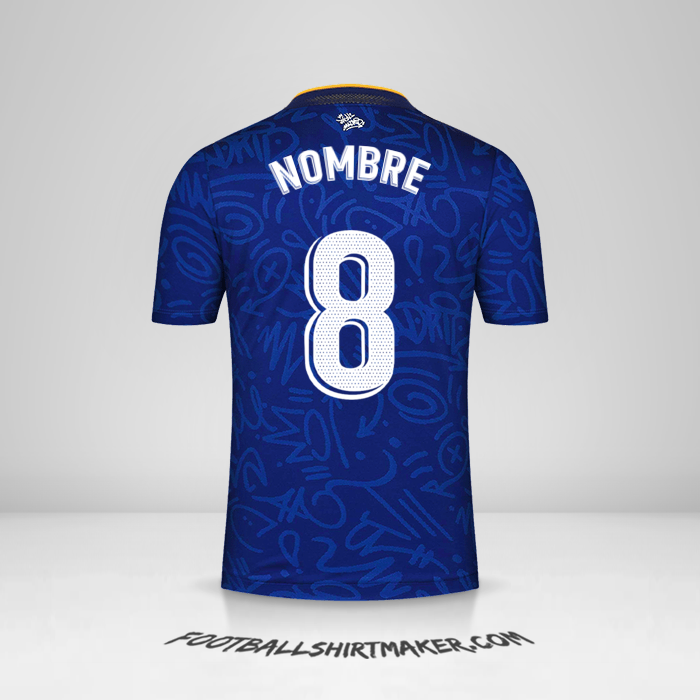 Jersey Real Madrid CF 2021/2022 Visita -  nombre - 8