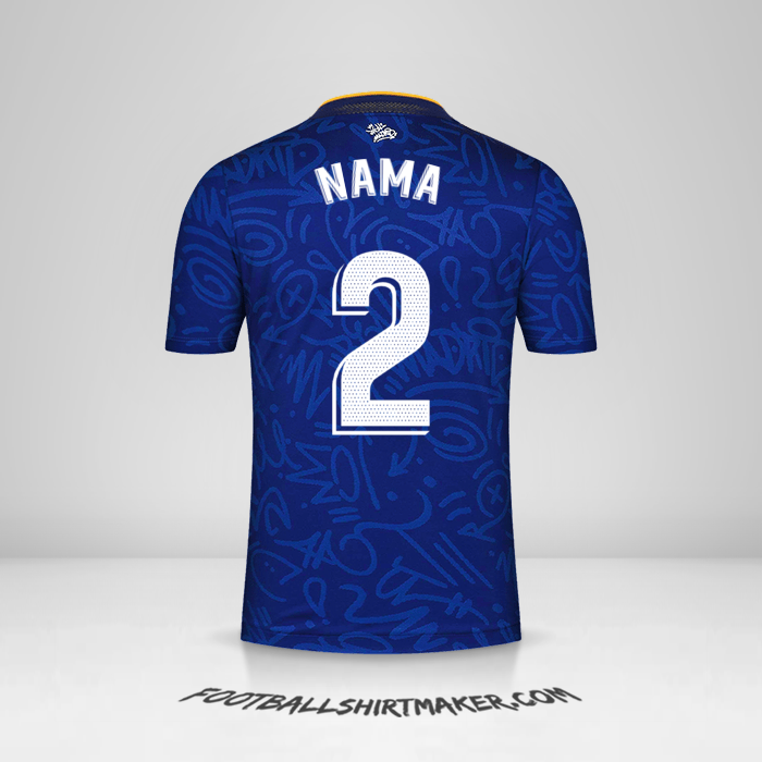 Jersey Real Madrid CF 2021/2022 Alternatif -  nama - 2