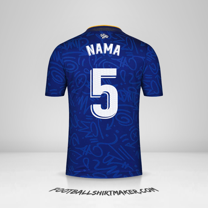 Jersey Real Madrid CF 2021/2022 Alternatif -  nama - 5