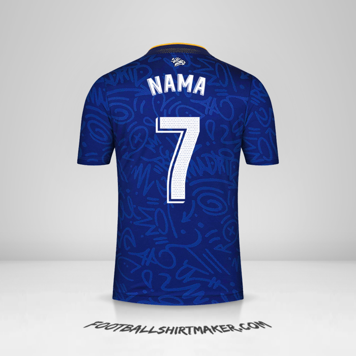 Jersey Real Madrid CF 2021/2022 Alternatif -  nama - 7