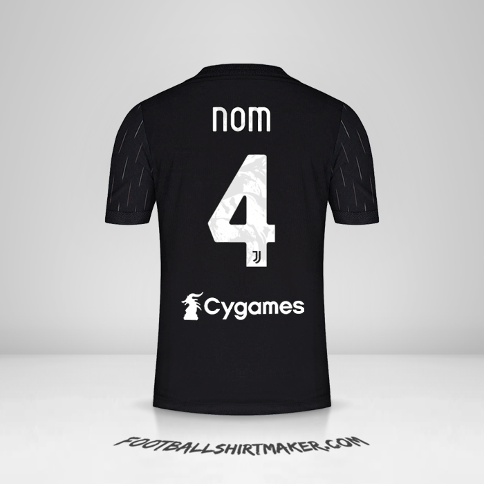 Maillot Juventus FC 2021/2022 Extérieur -  nom - 4